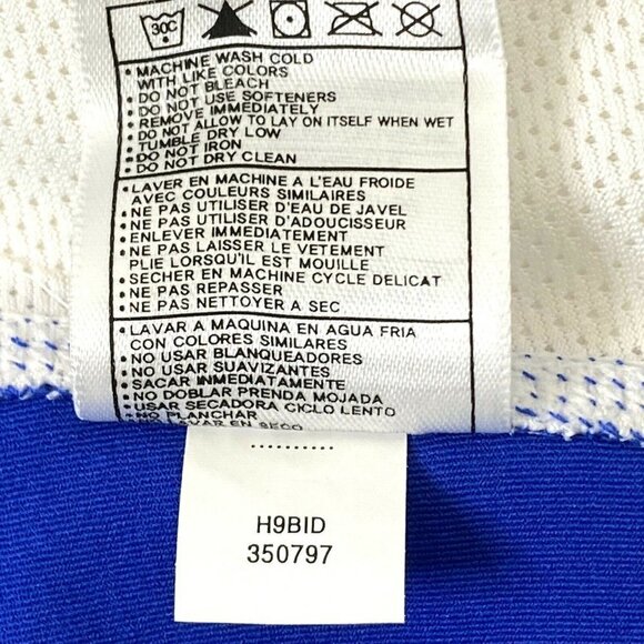 Nike Women's Dri-Fit size LT Cap Sleeved Athletic Gym Workout Top Royal Blue - Picture 7 of 7